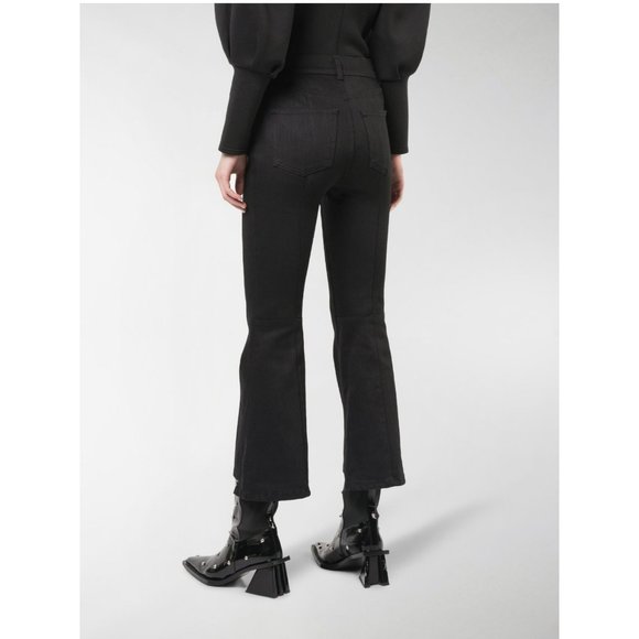 NWT ALEXANDER MCQUEEN Kick-flare Cropped Jeans Size 30 Retail $1,190 - Picture 2 of 11
